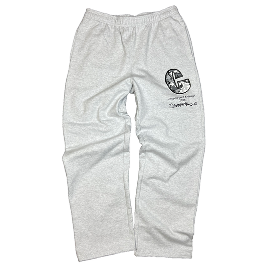 C SNOW CAMO SWEATS GREY